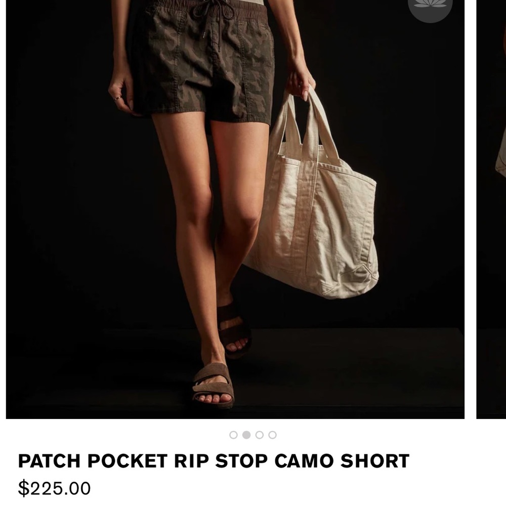 James perse ripstop camo short size 1